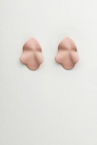 LIP EARRINGS SMALL LIGHT PINK BOW19