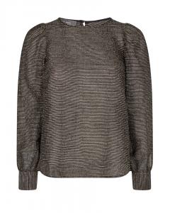 GIGI LUREX BLOUSE BLACK MOSMOSH