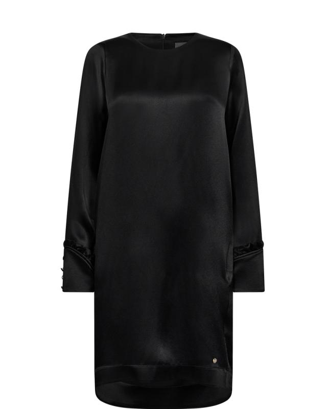 MMFAY GLOSSI DRESS BLACK MOSMOSH