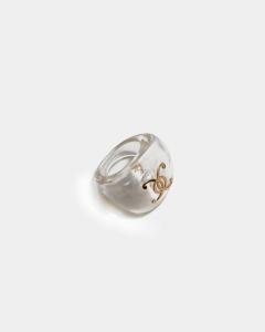 JOLIE LOGO RING CLEAR BOW19