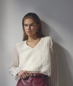 BALTACC PADDED V-BLOUSE OFF WHITE CO'COUTURE