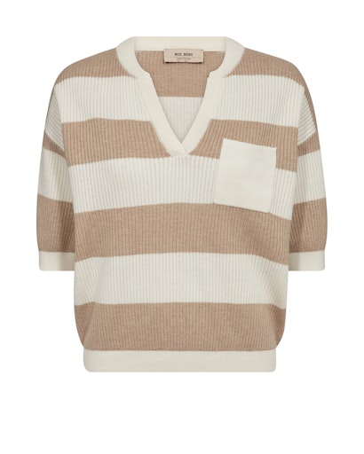 MMPINNA STRIPE SS KNIT DOESKIN MOSMOSH