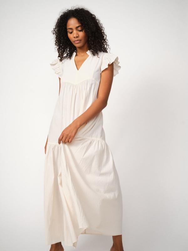 MMWALDY IZHA DRESS ECRU MOSMOSH