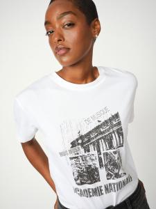 MMLIVIA O-SS TEE WHITE MOSMOSH