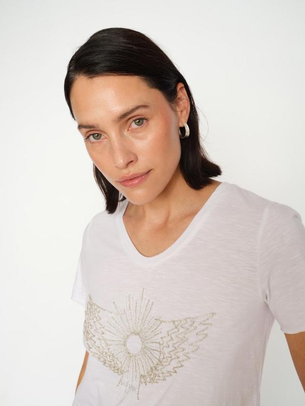 MMGETHI O-SS GLAM TEE WHITE MOSMOSH