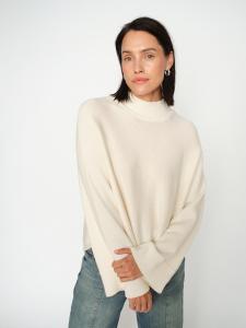 MMJONA WOOL HIGHNECK KNIT ECRU MOSMOSH