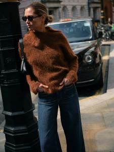 MMKATRI ALILA MOHAIR KNIT DOWNTOWN BROWN MOSMOSH