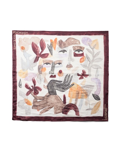 MMSUZINA BERNAT SCARF ECRU MOSMOSH