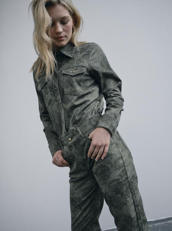 MMCHRISTY PRINT SHIRT OLIVE NIGHT MOSMOSH