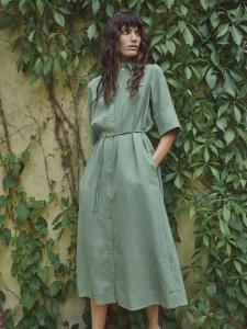 MMRAYAS ALEXIS DRESS TURF GREEN MOSMOSH