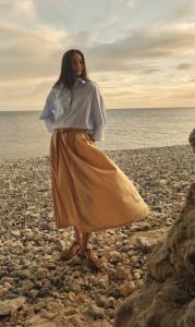 MMADINE TIVO SKIRT SESAME MOSMOSH