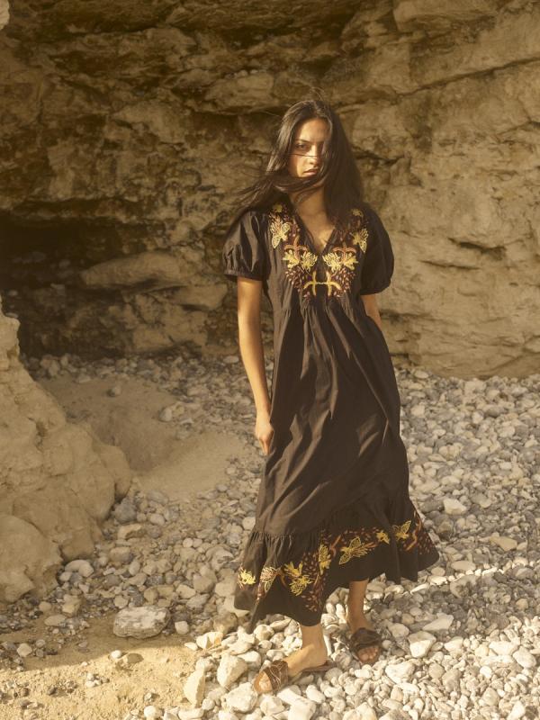 MMWERAS EMBREA DRESS BLACK MOSMOSH