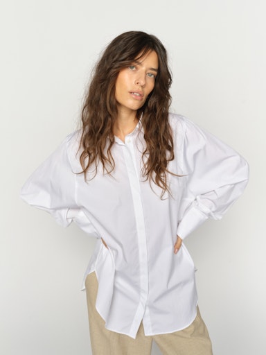 MMENOLA COTTON SHIRT WHITE MOSMOSH