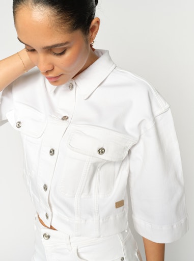 MMPENN DELUXE JACKET BRIGHT WHITE MOSMOSH
