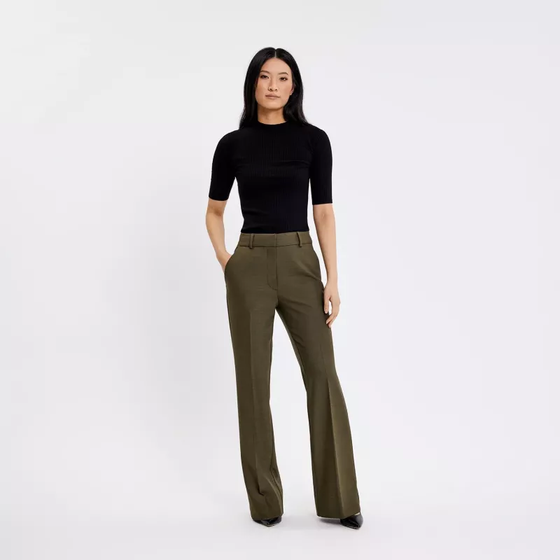 OLIVIA FV PANTS OLIVE MELANGE FIVE UNITS