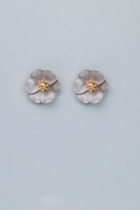 FLOWER SMALL EARRINGS NOUGAT BOW19