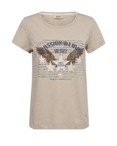 MMZIBBY O-SS TEE FEATHER GRAY MOSMOSH