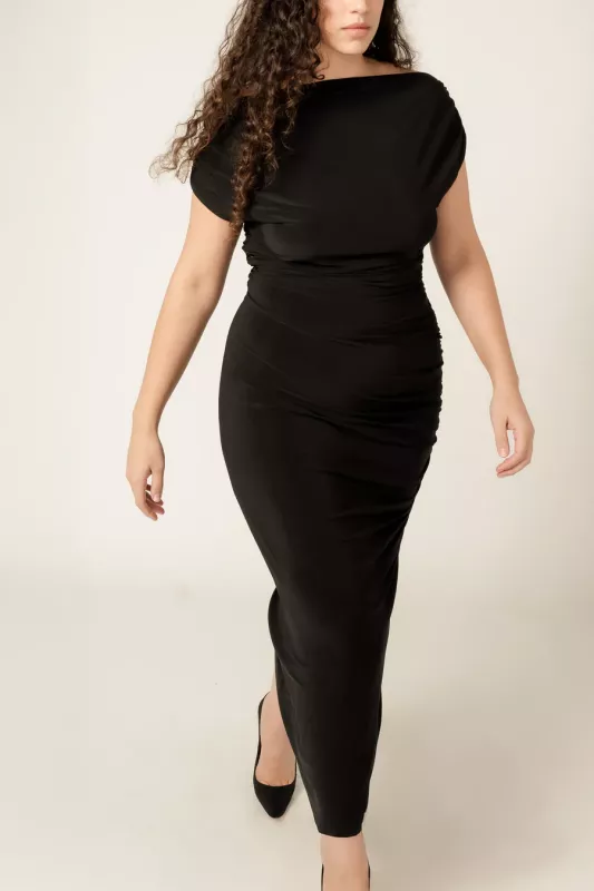 COLUMBINE DRESS BLACK VIVEH