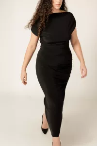 COLUMBINE DRESS BLACK VIVEH