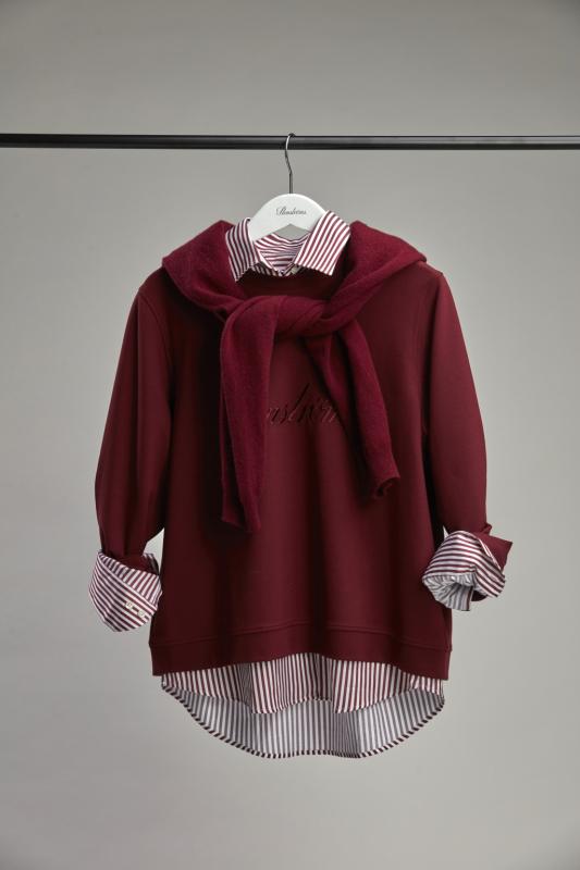 JULIANNA R-NECK JERSEY DARK RED STESTRÖMS