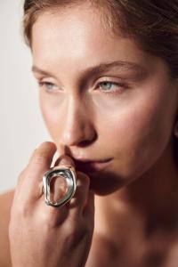 CIA RING SILVER BOW19
