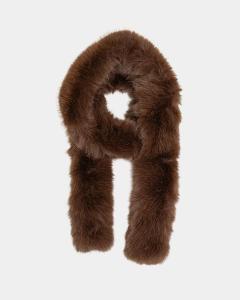 ANAIS LONG SCARF BROWN BOW19
