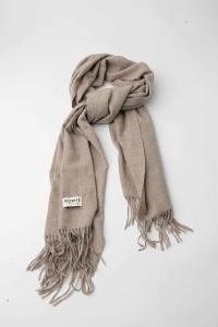 SOFT SCARF BEIGE MELANGE BOW19