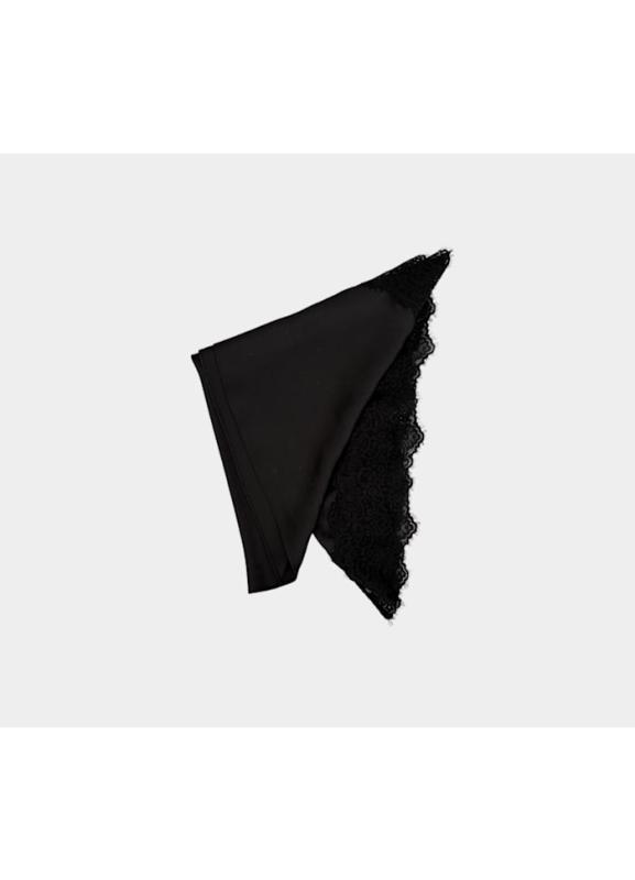LOUISE LACE SCARF BLACK BOW19