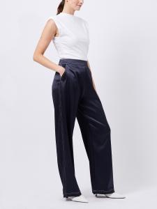 AKITA SATIN STRETCH TROUSERS NAVY FRENCH CONNECTION