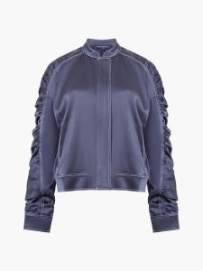 AKITA SATIN STRETCH JACKET NAVY FRENCH CONNECTION