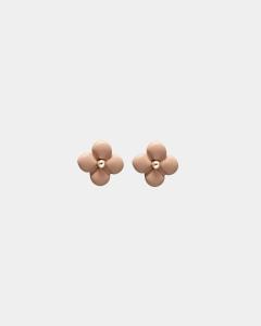 SELINE FLOWER EARRINGS NOUGAT BOW19