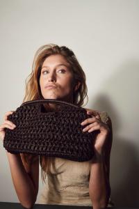 OLIVE BAG BROWN BOW19