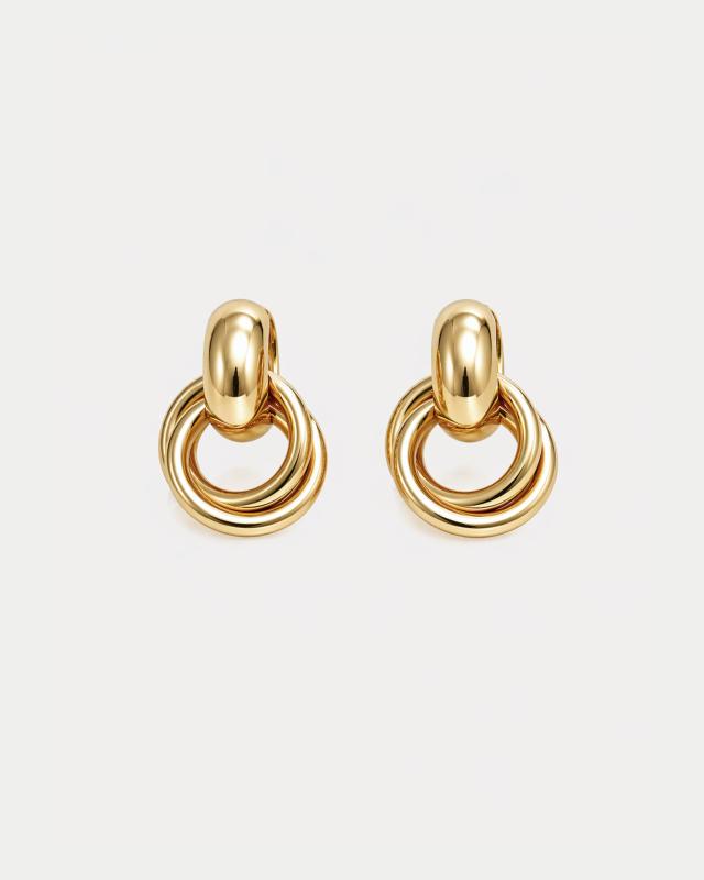 CLAUDE CLIP ON EARRINGS GOLD BOW19