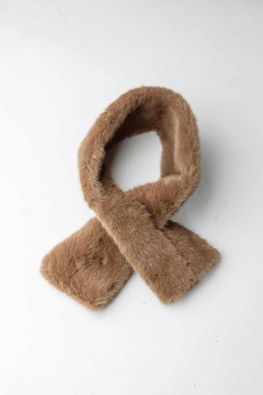 ANAIS SCARF BROWN BOW19