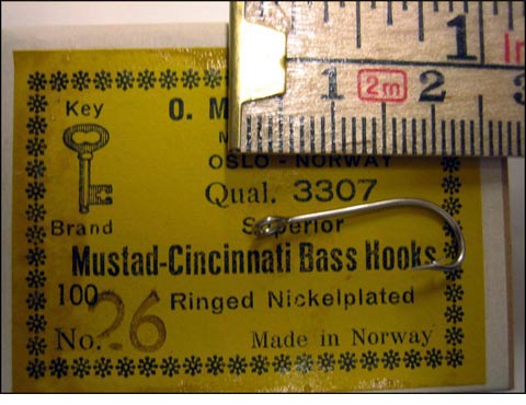 Mustad 3307 No.6(26) Cincinnati Bass