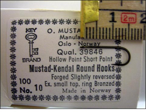 Mustad 39846 No.10 Kendal Round