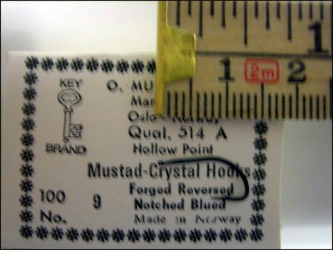 Mustad 514A No.9 Crystal