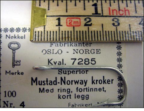 Mustad 7285 No.6 Norway