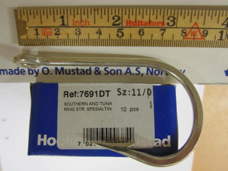 Mustad 7691DT No 11/0  Southern and Tuna