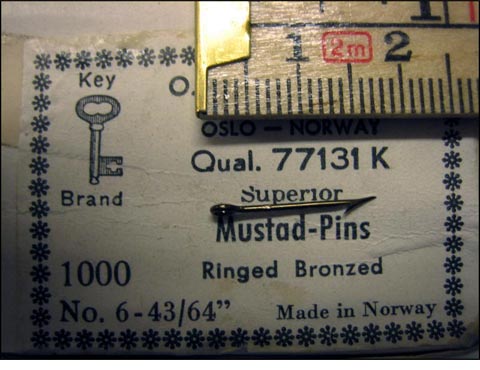Mustad 77131K No.6 Pins