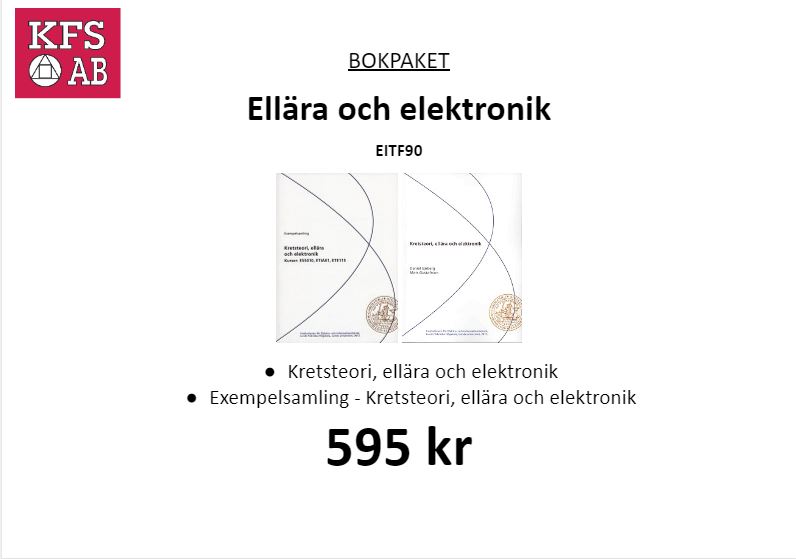 Bokpaket EITF90 Ellära och elektronik