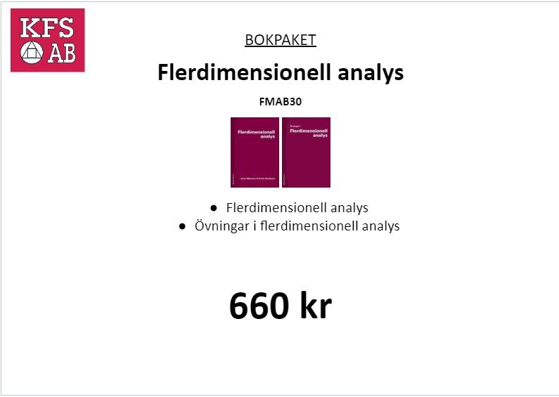 Bokpaket FMAB30 Flerdimensionell analys
