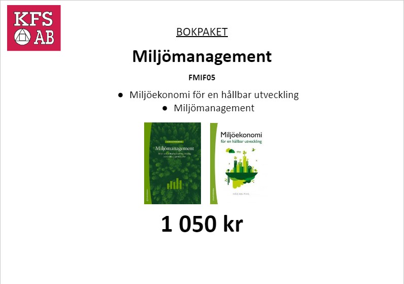 Bokpaket FMIF05 Miljö och management