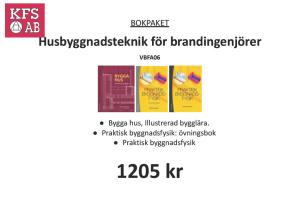 Bokpaket VBFA06 Husbyggnadsteknik för brandingenjörer