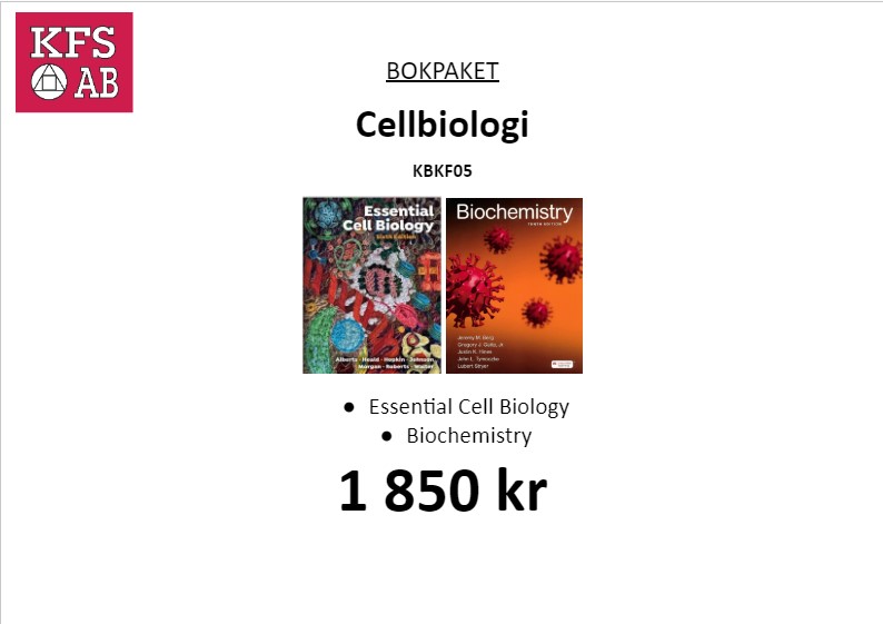 Bokpaket KBKF05 Cellbiologi