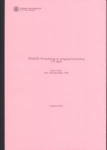Utvärdering av programvarusystem, 2021, EDAA35