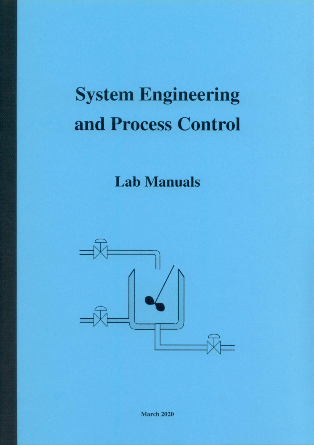 Systems Engineering and Process Control, Lab Manual, 2020