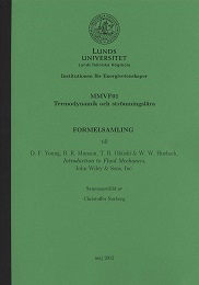 Termodynamik och Strömningslära  Formelsamling