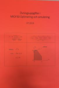 Kompendium Optimering och Simulering, 2019