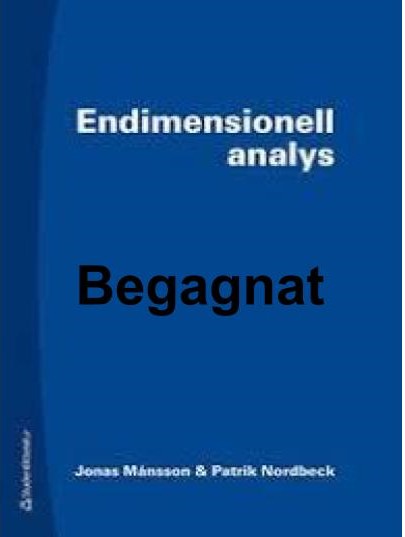 Endimensionell analys, hb, uppl. 1